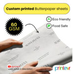 Food Grade Butterpaper/ Wrapping paper {single color printing}