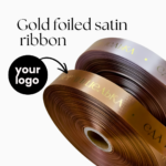Satin Ribbon ( Gold / Silver foiled )